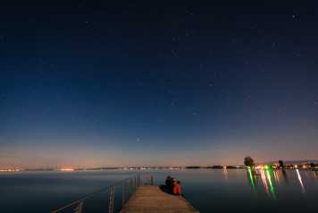 Enlarged view: Lake Constance at night