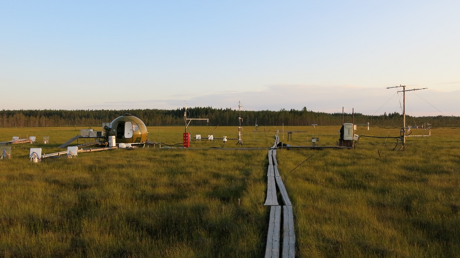 Measurement site at Degerö Stormyr (mire)